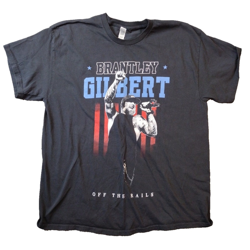 Brantley Gilbert OFF THE RAILS 2024 CONCERT TOUR Size X LARGE T-Shirt  Tee USA